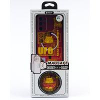 Силиконовый чехол MagSafe Boter "3D" + magsafe PopSocket для Samsung A24 4G 05 UFO