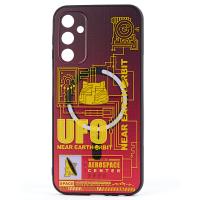 Силиконовый чехол MagSafe Boter "3D" + magsafe PopSocket для Samsung A34 05 UFO