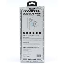 Силиконовый чехол MagSafe Boter "3D" + magsafe PopSocket для Samsung A34 02 military