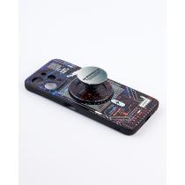 Силиконовый чехол MagSafe Boter "3D" + magsafe PopSocket для Xiaomi Redmi 12 03 microcircuit