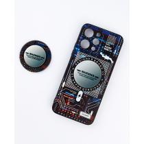 Силиконовый чехол MagSafe Boter "3D" + magsafe PopSocket для Xiaomi Redmi 12 03 microcircuit