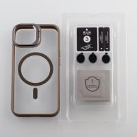 Силиконовый чехол MagSafe CAMERA GLASS PROTECTION для iPhone 14 серый