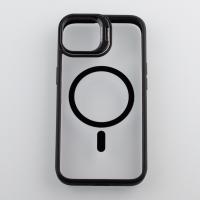 Силиконовый чехол MagSafe CAMERA GLASS PROTECTION для iPhone 14 черный