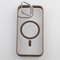 Силиконовый чехол MagSafe CAMERA GLASS PROTECTION для iPhone 15 серый