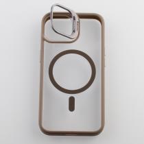 Силиконовый чехол MagSafe CAMERA GLASS PROTECTION для iPhone 15 серый