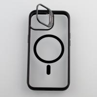 Силиконовый чехол MagSafe CAMERA GLASS PROTECTION для iPhone 15 черный