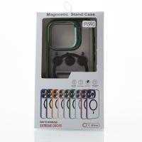 Силиконовый чехол MagSafe CAMERA GLASS PROTECTION для iPhone 15 Pro черный