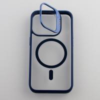 Силиконовый чехол MagSafe CAMERA GLASS PROTECTION для iPhone 12 Pro Max темно-синий