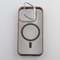 Силиконовый чехол MagSafe CAMERA GLASS PROTECTION для iPhone 15 Pro Max серый