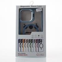 Силиконовый чехол MagSafe CAMERA GLASS PROTECTION для iPhone 13 Pro Max темно-зеленый