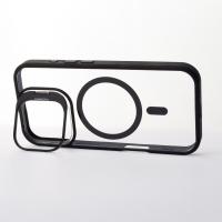 Силиконовый чехол MagSafe CAMERA GLASS PROTECTION для iPhone 16 Pro Max черный