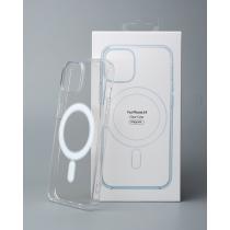 Силиконовый чехол MagSafe CLEAR для iPhone 14 Прозрачный