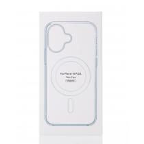 Силиконовый чехол CLEAR с поддержкой MagSafe для iPhone 16 Plus Прозрачный