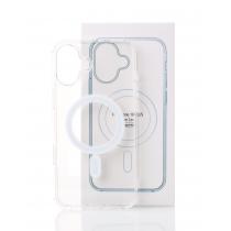 Силиконовый чехол CLEAR с поддержкой MagSafe для iPhone 16 Plus Прозрачный