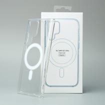Силиконовый чехол MagSafe CLEAR для Samsung S22 Ultra Прозрачный
