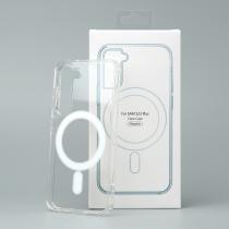 Силиконовый чехол MagSafe CLEAR для Samsung S23 Plus Прозрачный