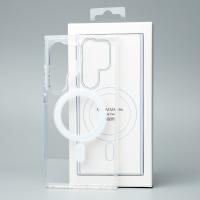 Силиконовый чехол MagSafe CLEAR для Samsung S24 Ultra Прозрачный