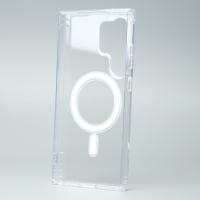 Силиконовый чехол MagSafe CLEAR для Samsung S24 Ultra Прозрачный