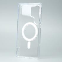 Силиконовый чехол MagSafe CLEAR для Samsung S24 Ultra Прозрачный