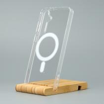 Силиконовый чехол MagSafe CLEAR для Samsung S24 Прозрачный