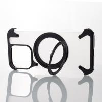 Металлический чехол FOUR CORNER AIRBAGS с поддержкой MagSafe для iPhone 15 Pro черный