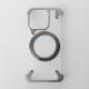 Металлический чехол FOUR CORNER AIRBAGS с поддержкой MagSafe для iPhone 15 Pro Max серый