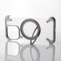 Металлический чехол FOUR CORNER AIRBAGS с поддержкой MagSafe для iPhone 15 Pro Max серый