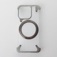 Металлический чехол FOUR CORNER AIRBAGS с поддержкой MagSafe для iPhone 15 Pro серый