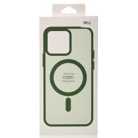 Силиконовый чехол MATTE с поддержкой MagSafe для iPhone 11 sage green