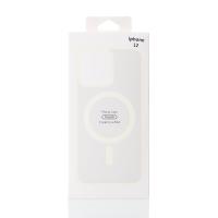 Силиконовый чехол MATTE с поддержкой MagSafe для iPhone 12 cream