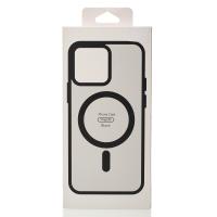 Силиконовый чехол MATTE с поддержкой MagSafe для iPhone 12 Pro Max classic black