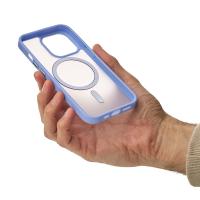 Силиконовый чехол MATTE с поддержкой MagSafe для iPhone 12 Pro Max lavander