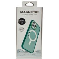 Силиконовый чехол MATTE с поддержкой MagSafe для iPhone 12 Pro Max sage green