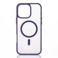 Силиконовый чехол MATTE с поддержкой MagSafe для iPhone 12 Pro dark purple