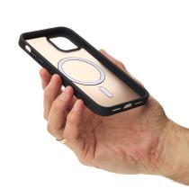 Силиконовый чехол MATTE с поддержкой MagSafe для iPhone 13 classic black