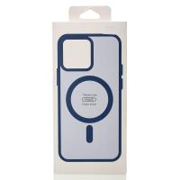 Силиконовый чехол MATTE с поддержкой MagSafe для iPhone 13 Pro Max dark blue