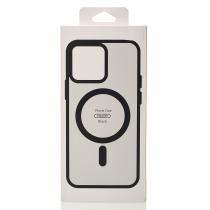 Силиконовый чехол MATTE с поддержкой MagSafe для iPhone 13 Pro Max classic black