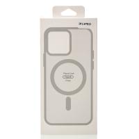 Силиконовый чехол MATTE с поддержкой MagSafe для iPhone 13 Pro titanium black