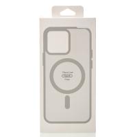 Силиконовый чехол MATTE с поддержкой MagSafe для iPhone 13 Pro Max titanium black