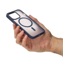 Силиконовый чехол MATTE с поддержкой MagSafe для iPhone 13 Pro dark blue