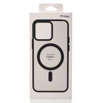 Силиконовый чехол MATTE с поддержкой MagSafe для iPhone 13 Pro classic black