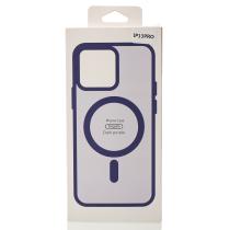 Силиконовый чехол MATTE с поддержкой MagSafe для iPhone 13 Pro dark purple