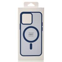 Силиконовый чехол MATTE с поддержкой MagSafe для iPhone 13 dark blue