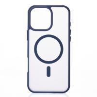 Силиконовый чехол MATTE с поддержкой MagSafe для iPhone 14 Pro Max dark blue