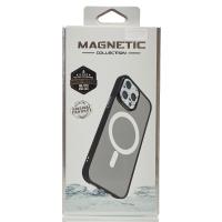 Силиконовый чехол MATTE с поддержкой MagSafe для iPhone 15 classic black