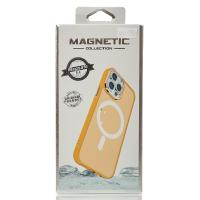 Силиконовый чехол MATTE с поддержкой MagSafe для iPhone 15 Plus orange