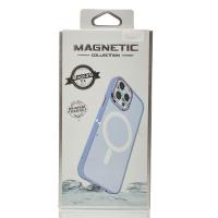 Силиконовый чехол MATTE с поддержкой MagSafe для iPhone 15 Plus lavander