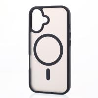 Силиконовый чехол MATTE с поддержкой MagSafe для iPhone 16 classic black