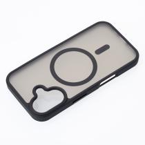 Силиконовый чехол MATTE с поддержкой MagSafe для iPhone 16 classic black