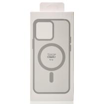 Силиконовый чехол MATTE с поддержкой MagSafe для iPhone 16 Plus titanium black